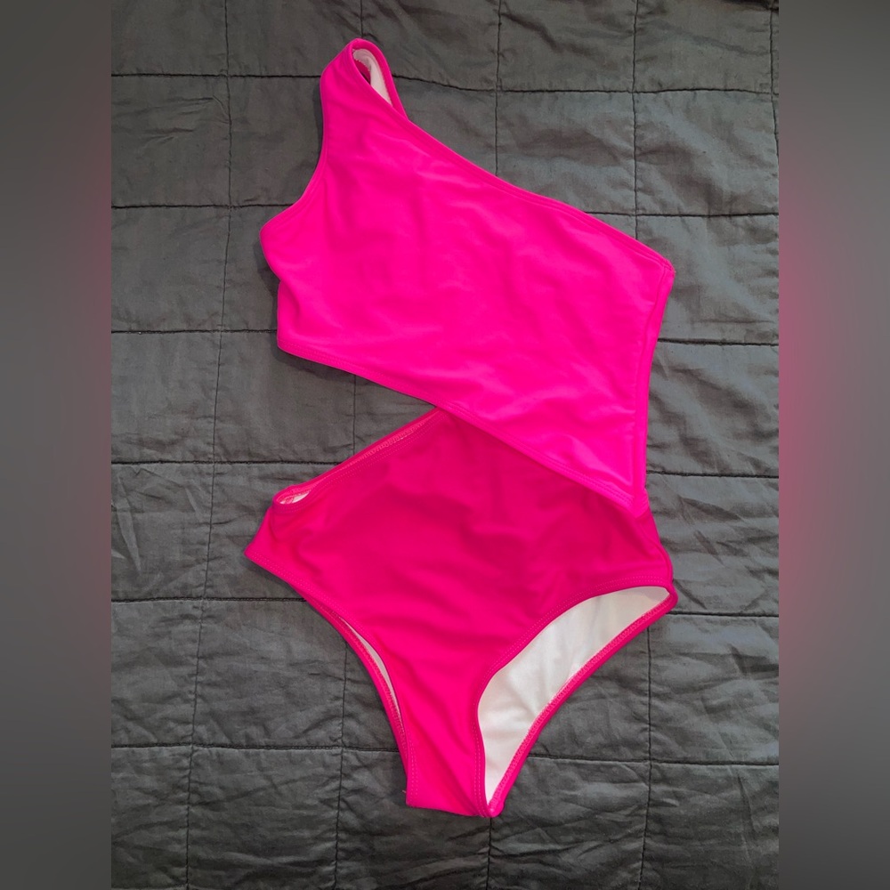 Women's One Piece Swimsuit One Shoulder Cutout Swimwear Sexy Bathing Suit